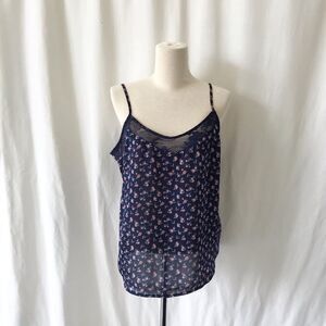 Reitmans navy floral print camisole Size M